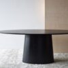 MESA COMEDOR OVAL FRESNO NEGRO MATE - Imagen 3