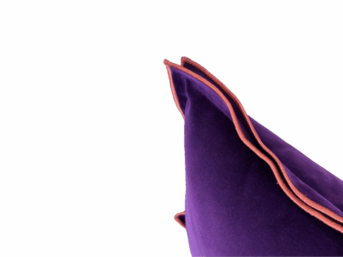 COJÍN TERCIOPELO MORADO - Imagen 2