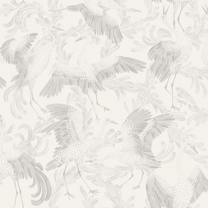 PAPEL PINTADO GRULLA DANZANTE