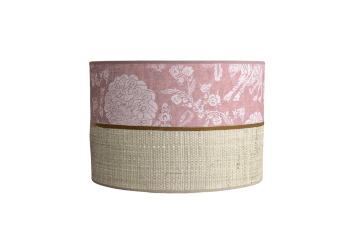 PANTALLA BICOLOR FLORAL
