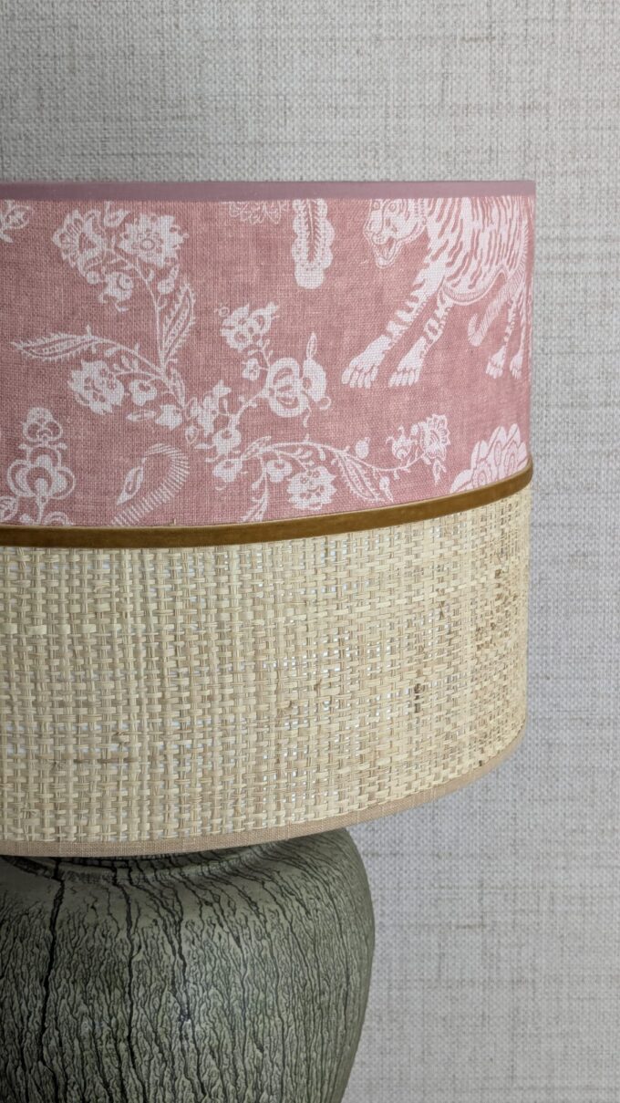 PANTALLA BICOLOR FLORAL - Imagen 3