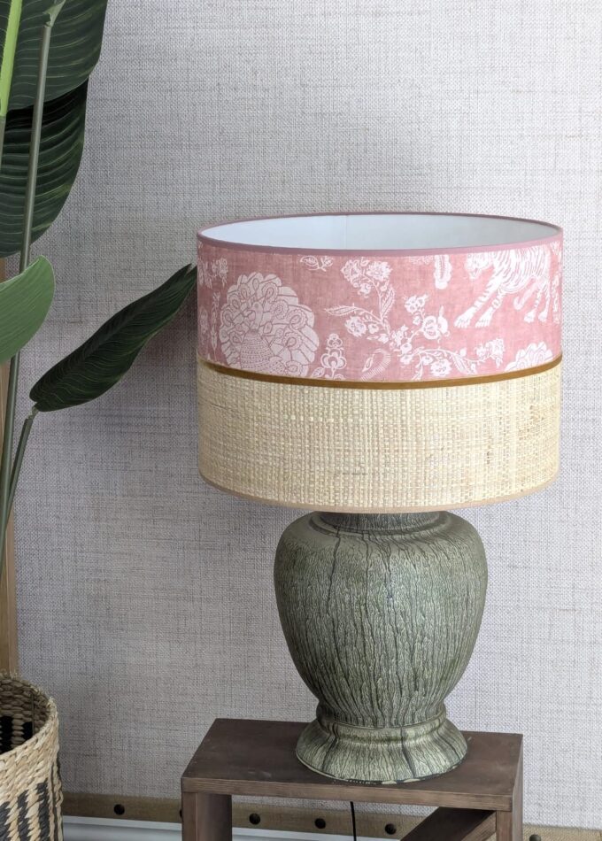 PANTALLA BICOLOR FLORAL - Imagen 2