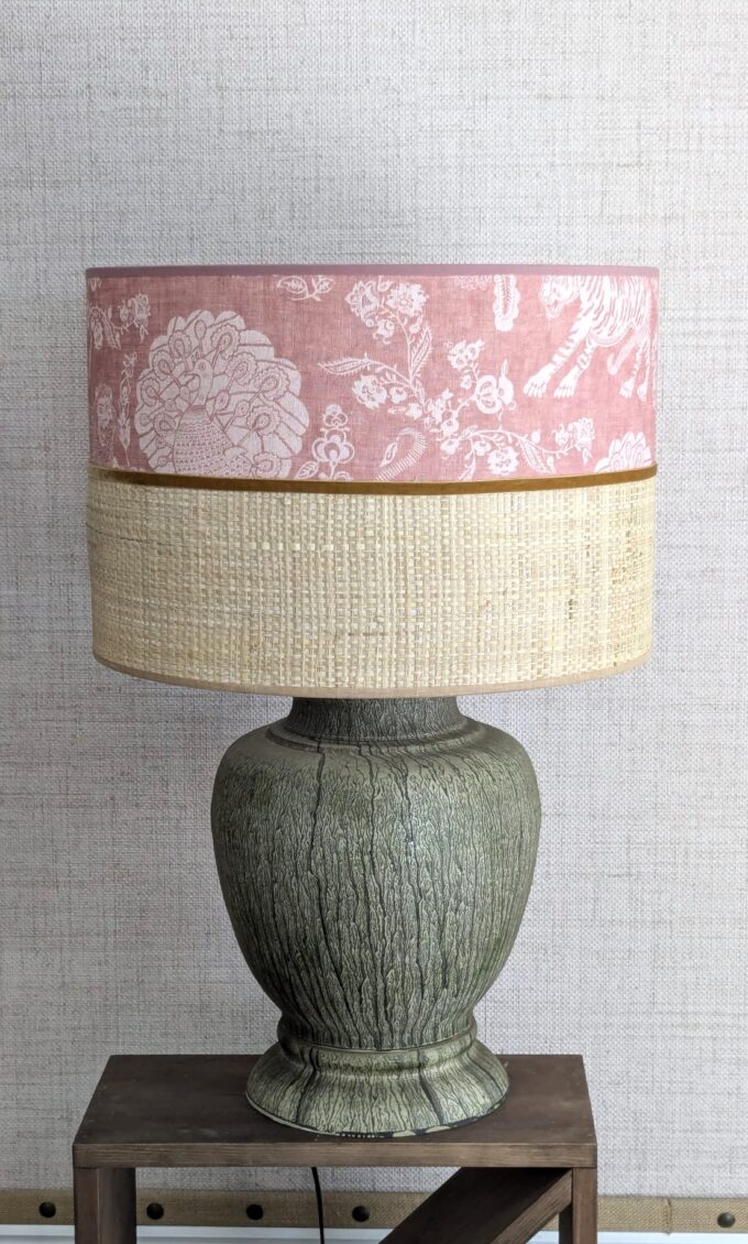PANTALLA BICOLOR FLORAL - Imagen 4